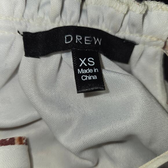 Drew Women XS Maxi Dress Floral Leaves Keyhole Tiered Flowy Vacation Boho Hippie - Picture 2 of 13